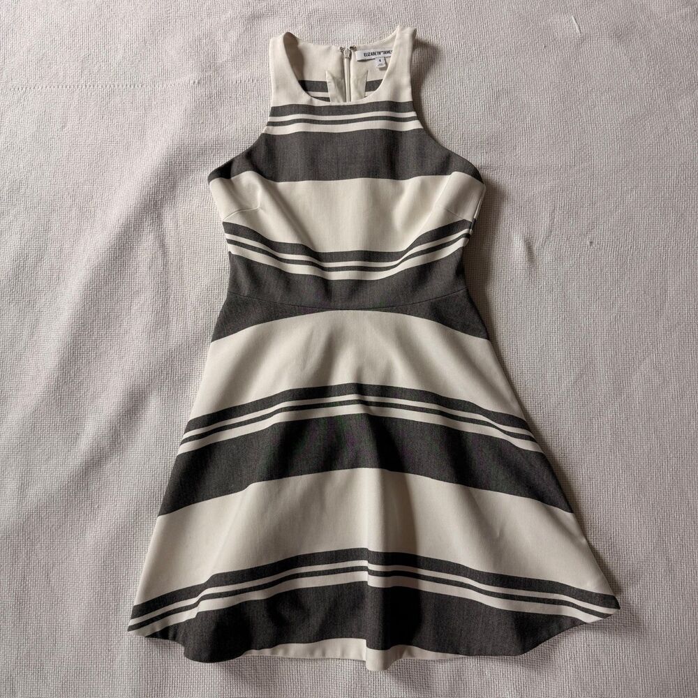 Elizabeth and James Striped Sleeveless Dress GNO wine tasting Napa old money